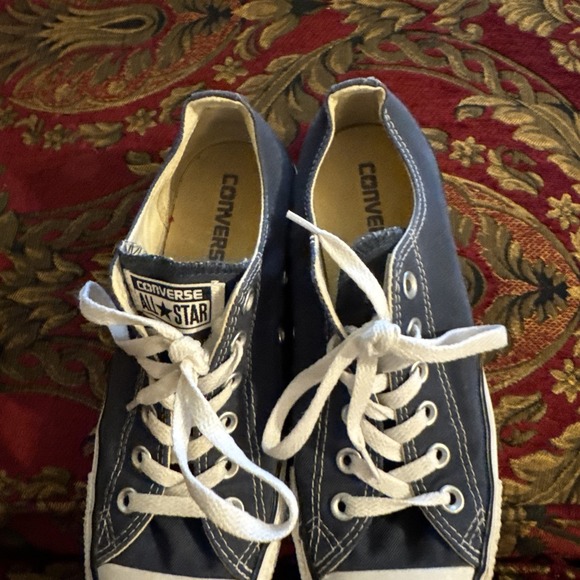 Converse All Star Chuck Taylor Low Top Unisex Blue Shoes women's size‎ 8 men's 6 - Picture 2 of 4